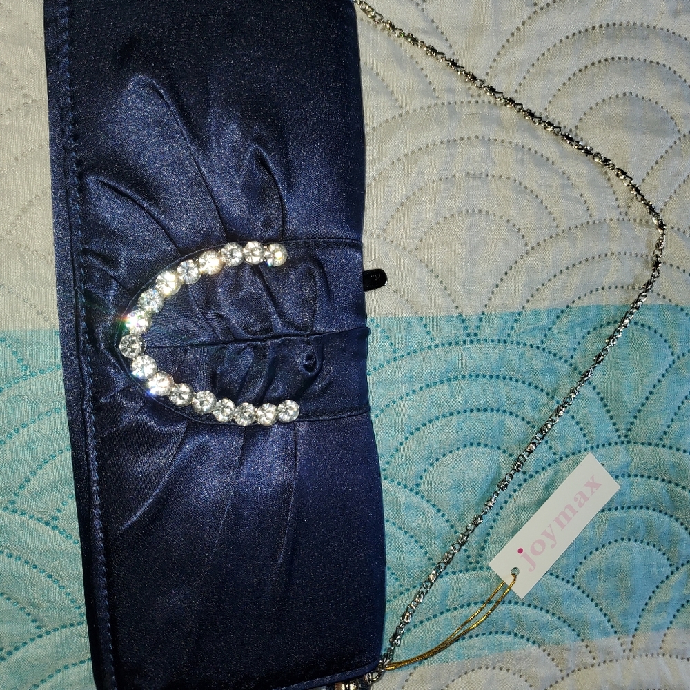 Joymax purse. With Rhinestone. Available in 2 color: bue, gray.
